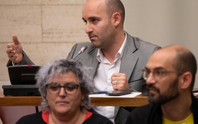 Adrián Hernández, portaveu de Ciutadans, al Ple/ Roger Benet